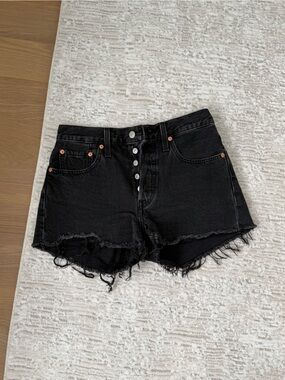 Levi's 501 Black Jeans with White Interior Label